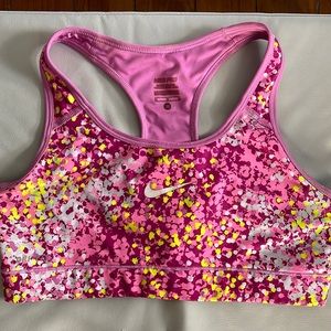 Nike Pro Pink Pebble Sports Bra Size Medium